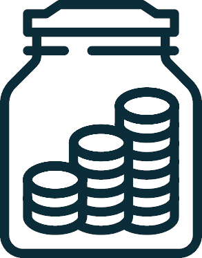 Jar full of coins